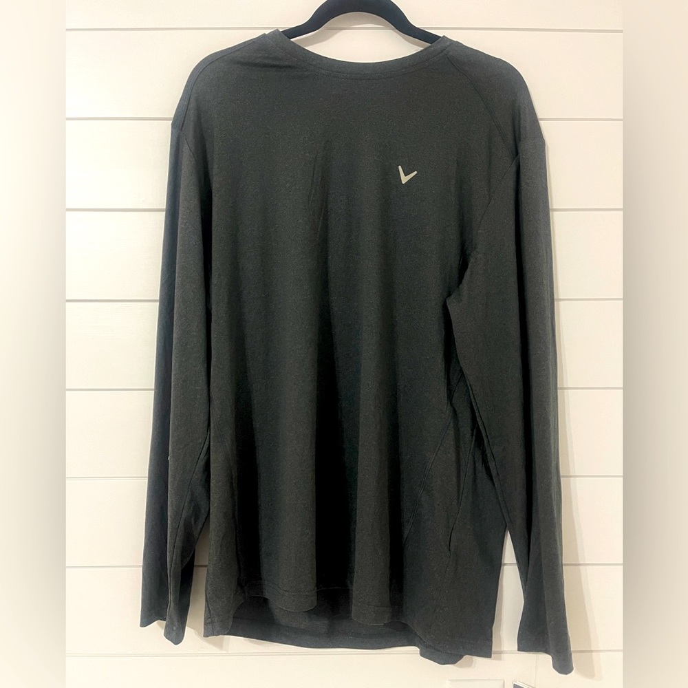 NWT, Gray Callaway Long Sleeve Dri Fit Top, Size L